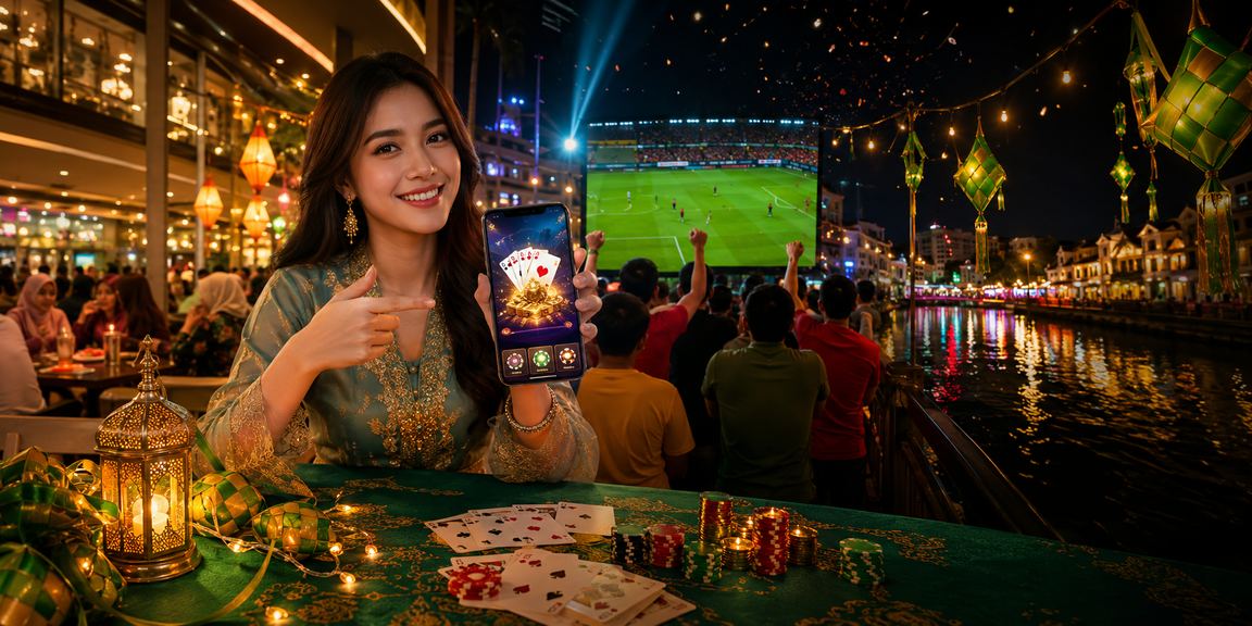 Suasana pertaruhan nombor dan loteri semasa perayaan Hari Raya di Ipoh Malaysia